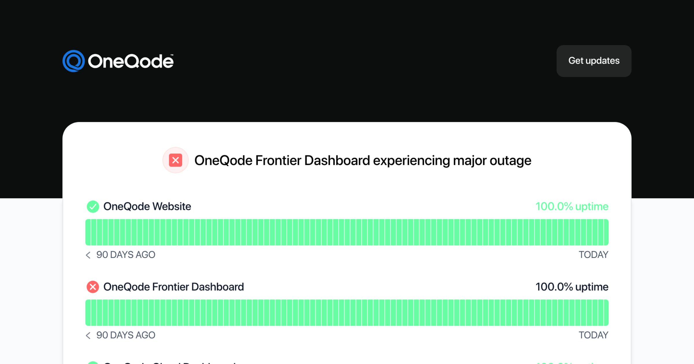 OneQode Status - Status